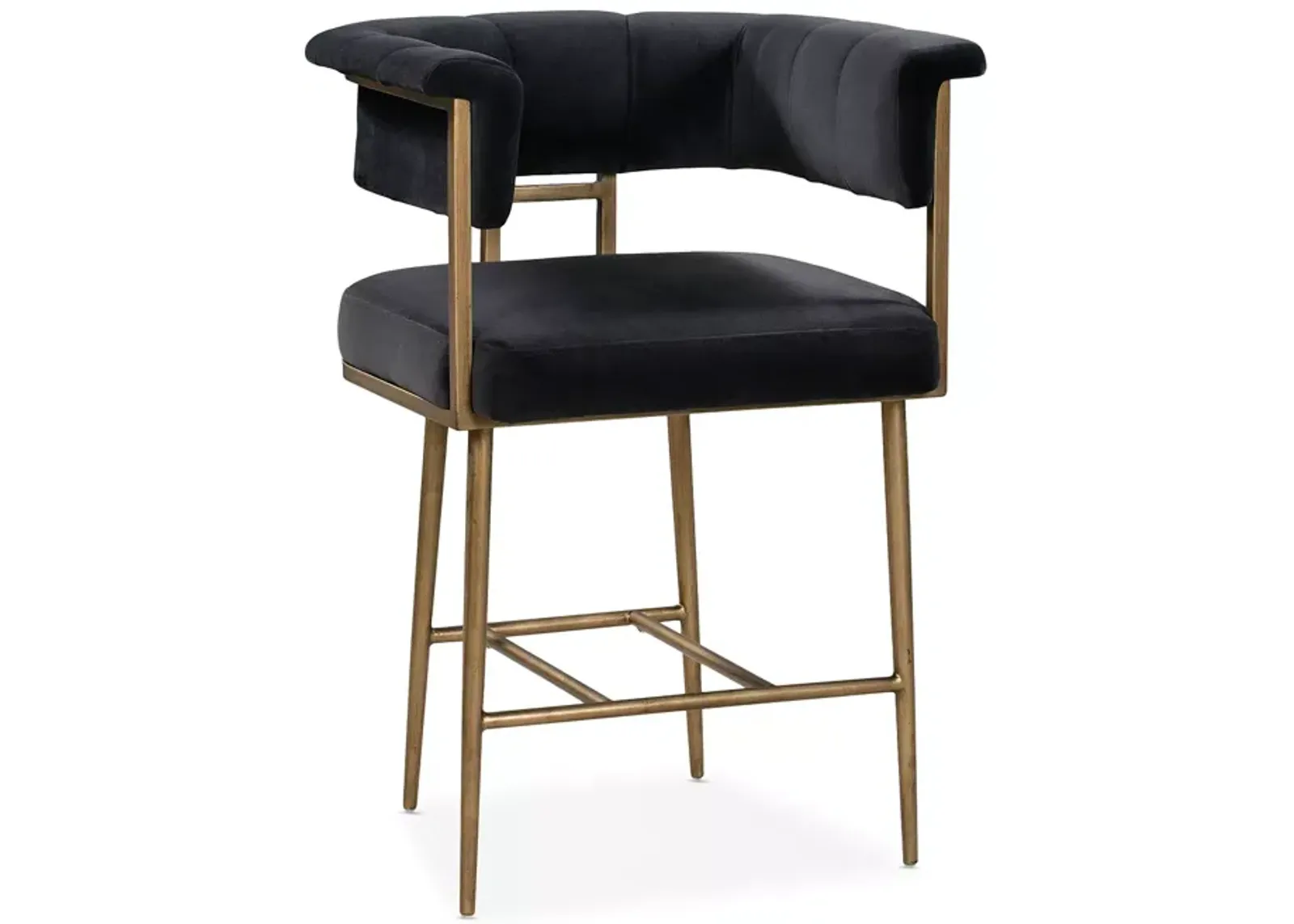 TOV Furniture Astrid Velvet Counter Stool