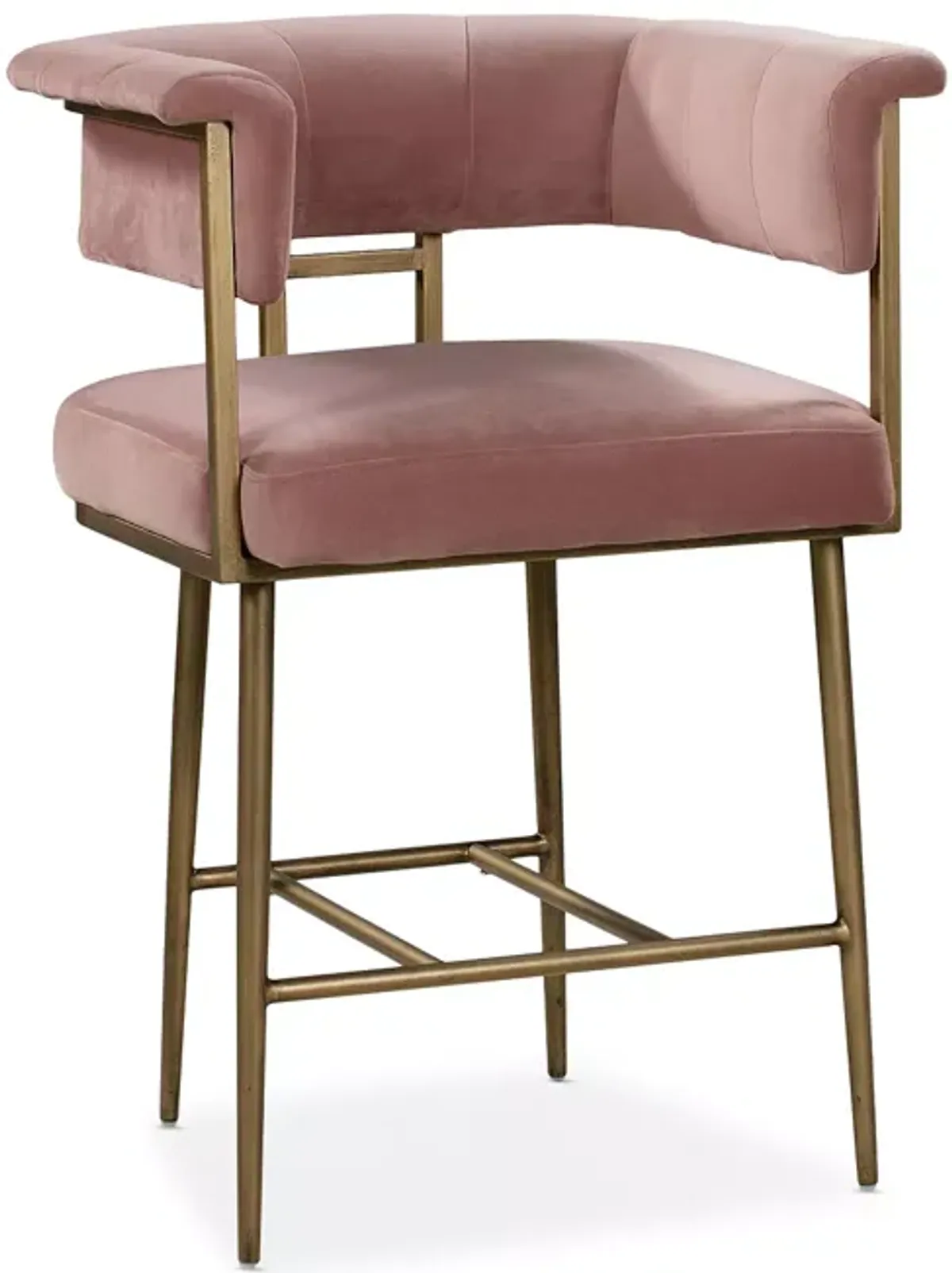 TOV Furniture Astrid Velvet Counter Stool