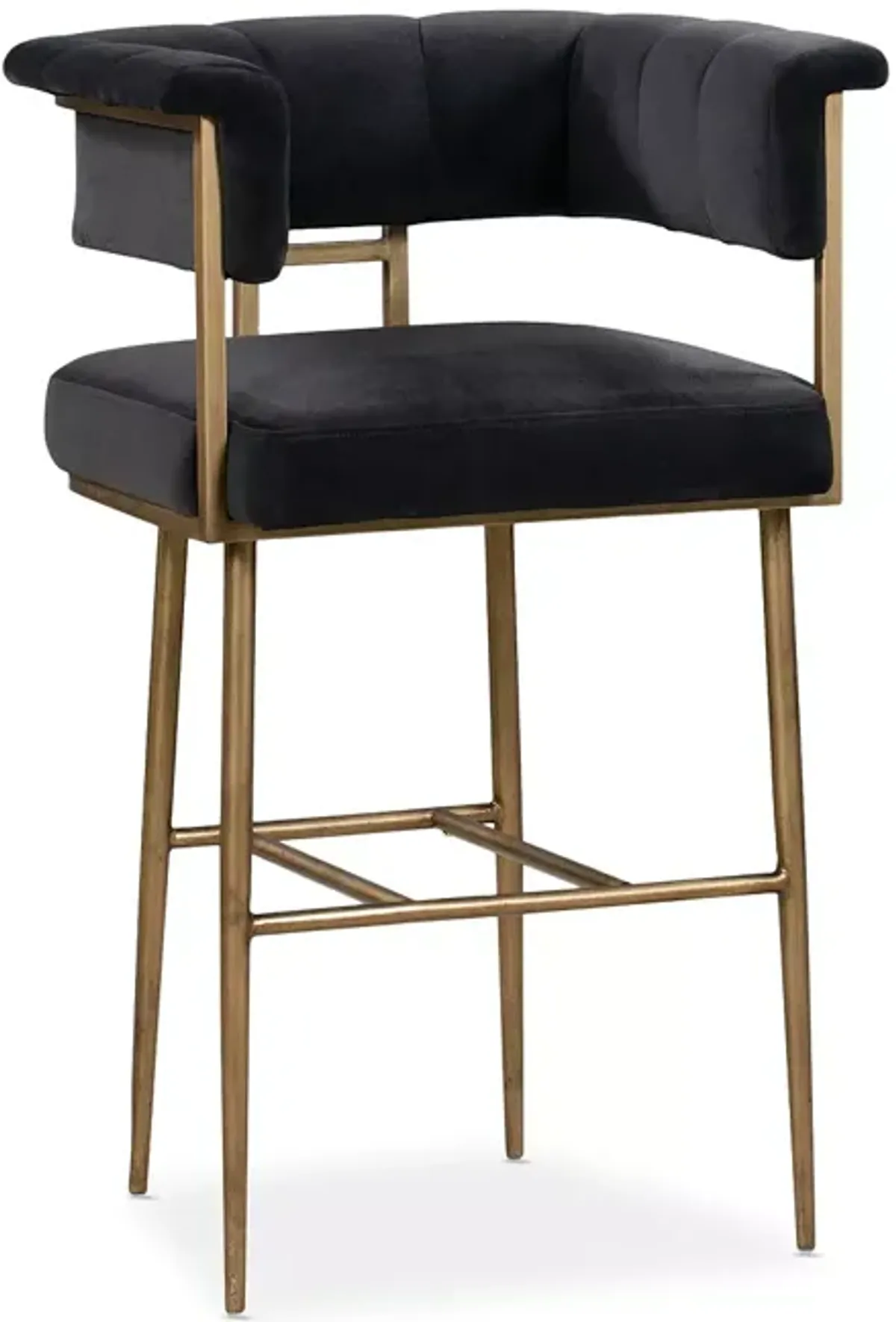 TOV Furniture Astrid Velvet Bar Stool