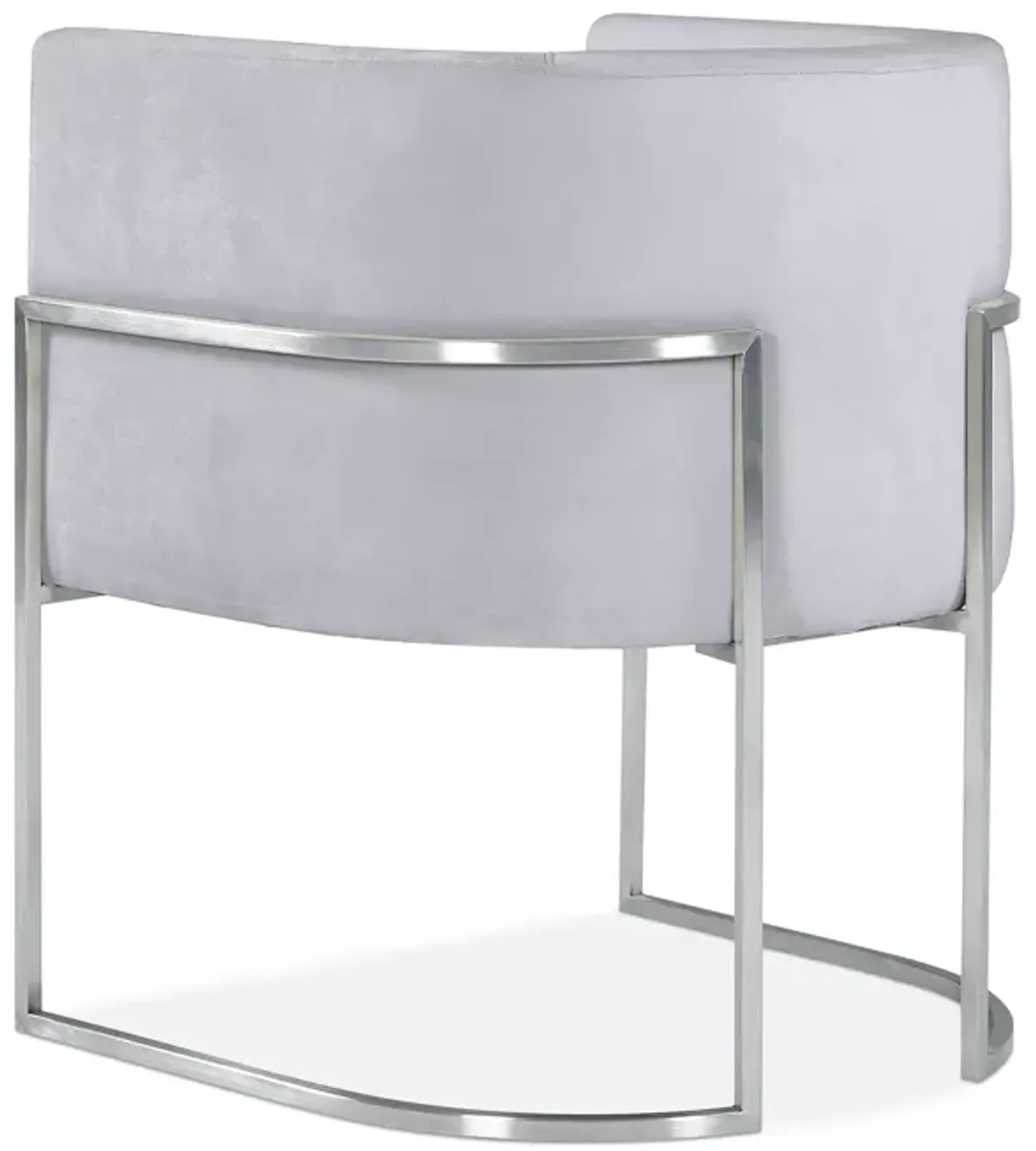 TOV Furniture Giselle Velvet Dining Chair with Silver Tone Legs