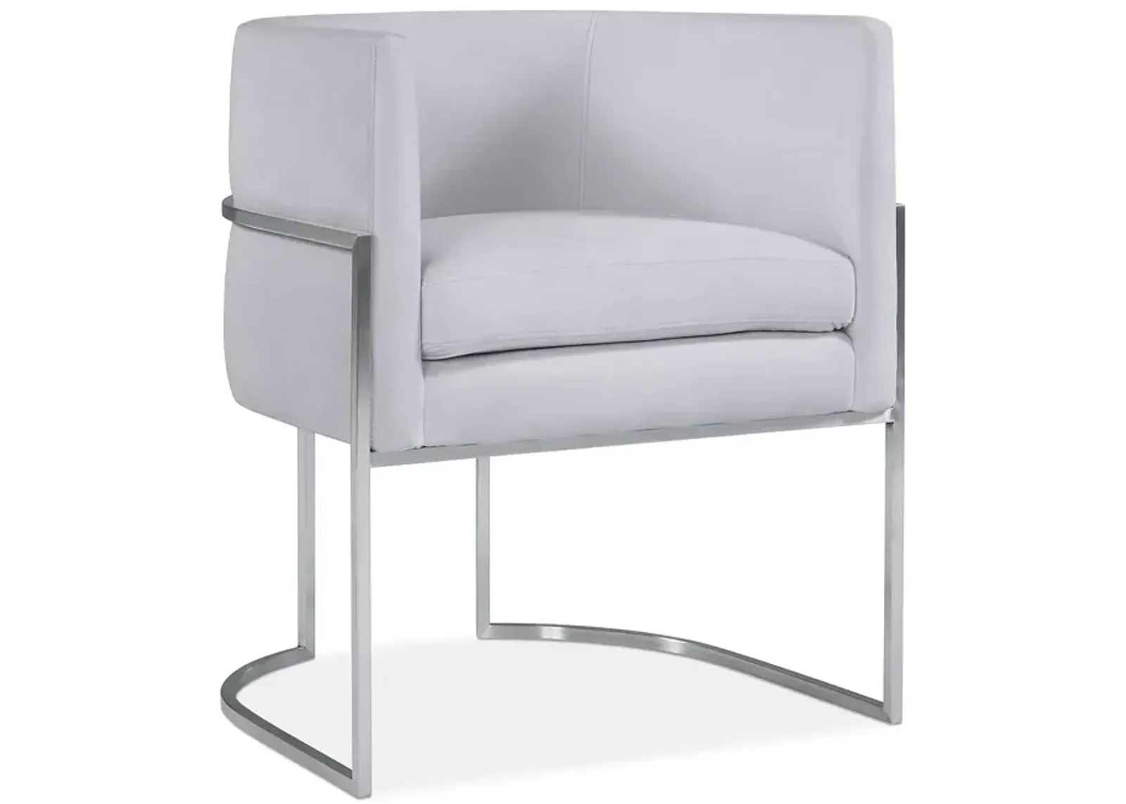 TOV Furniture Giselle Velvet Dining Chair with Silver Tone Legs