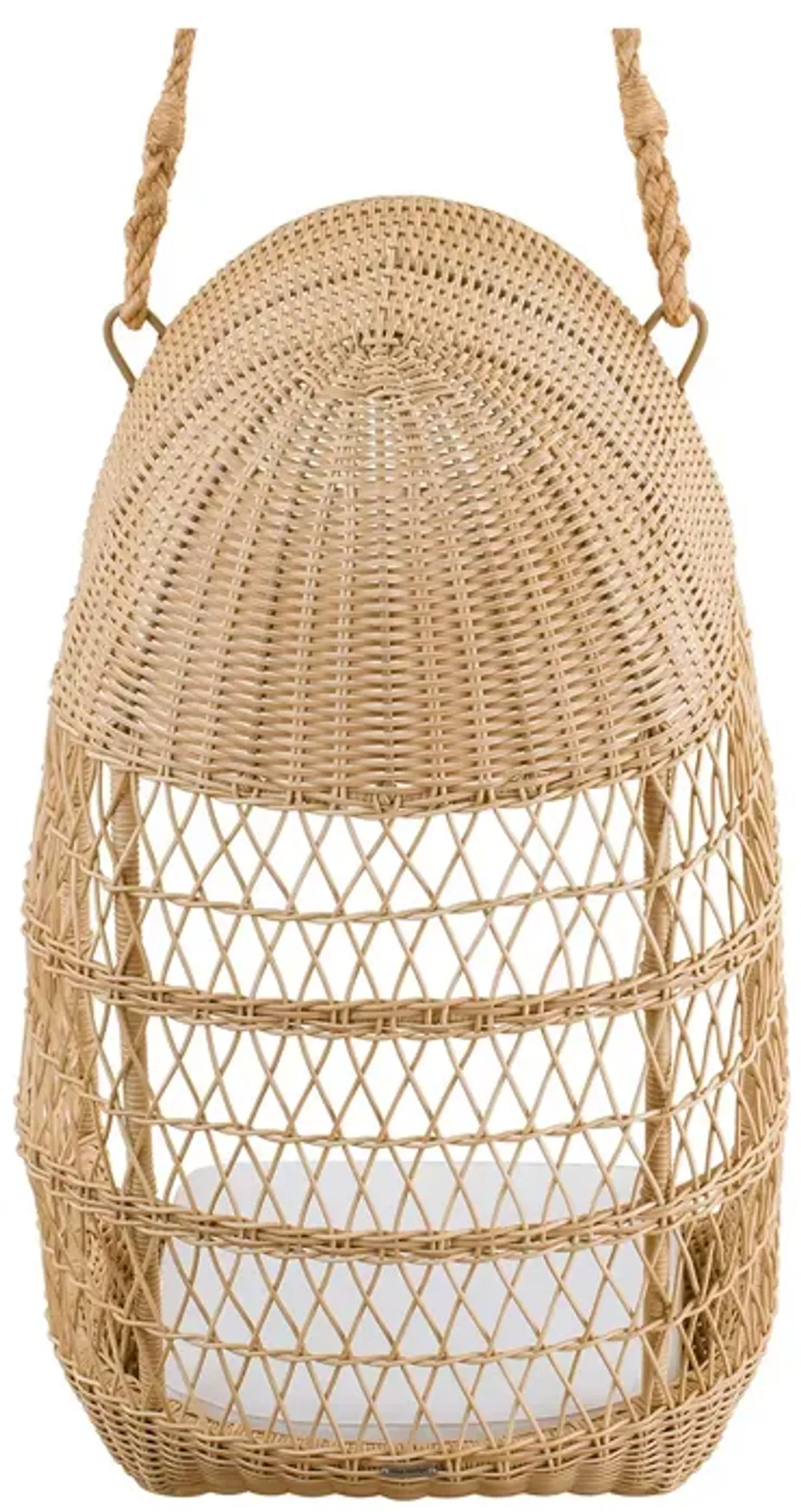 Sika Design Evelyn Natural Hanging Chair with Snow White Cushion