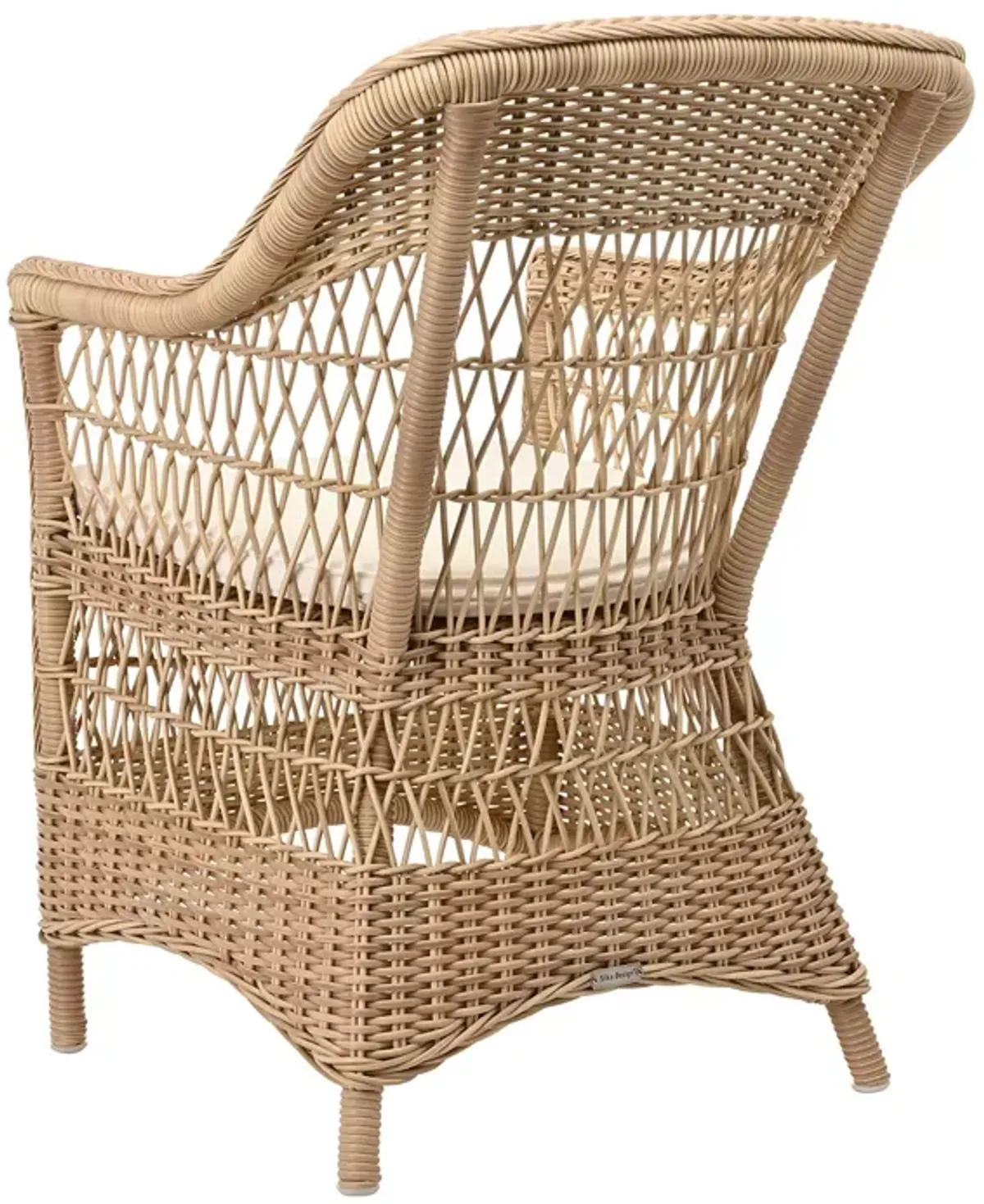 Sika Design Charlot Natural Chair with Snow White Cushion