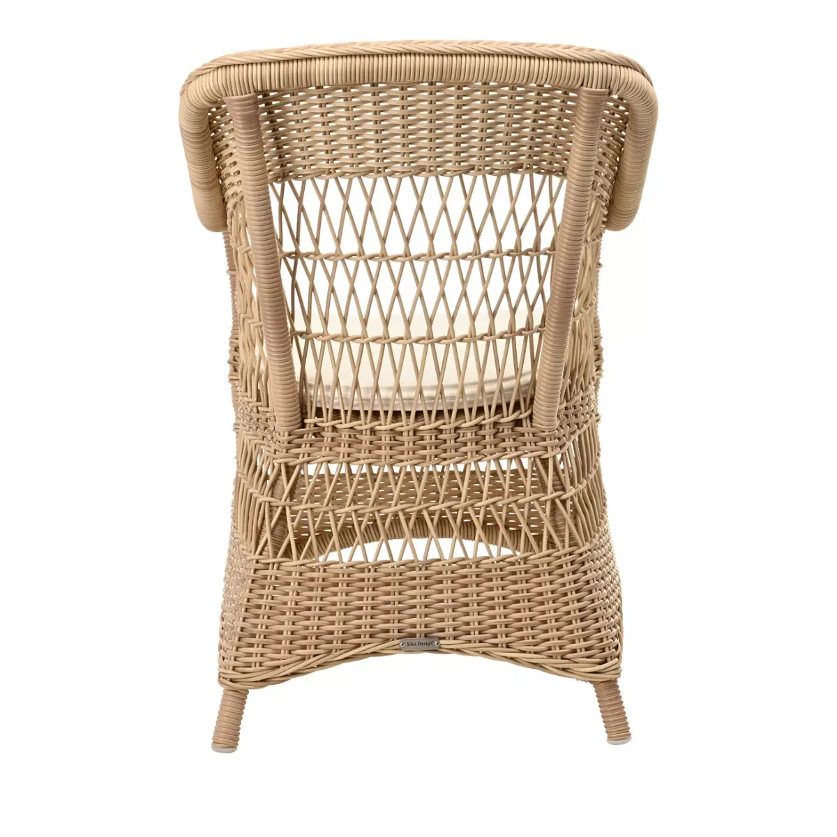 Sika Design Charlot Natural Chair with Snow White Cushion