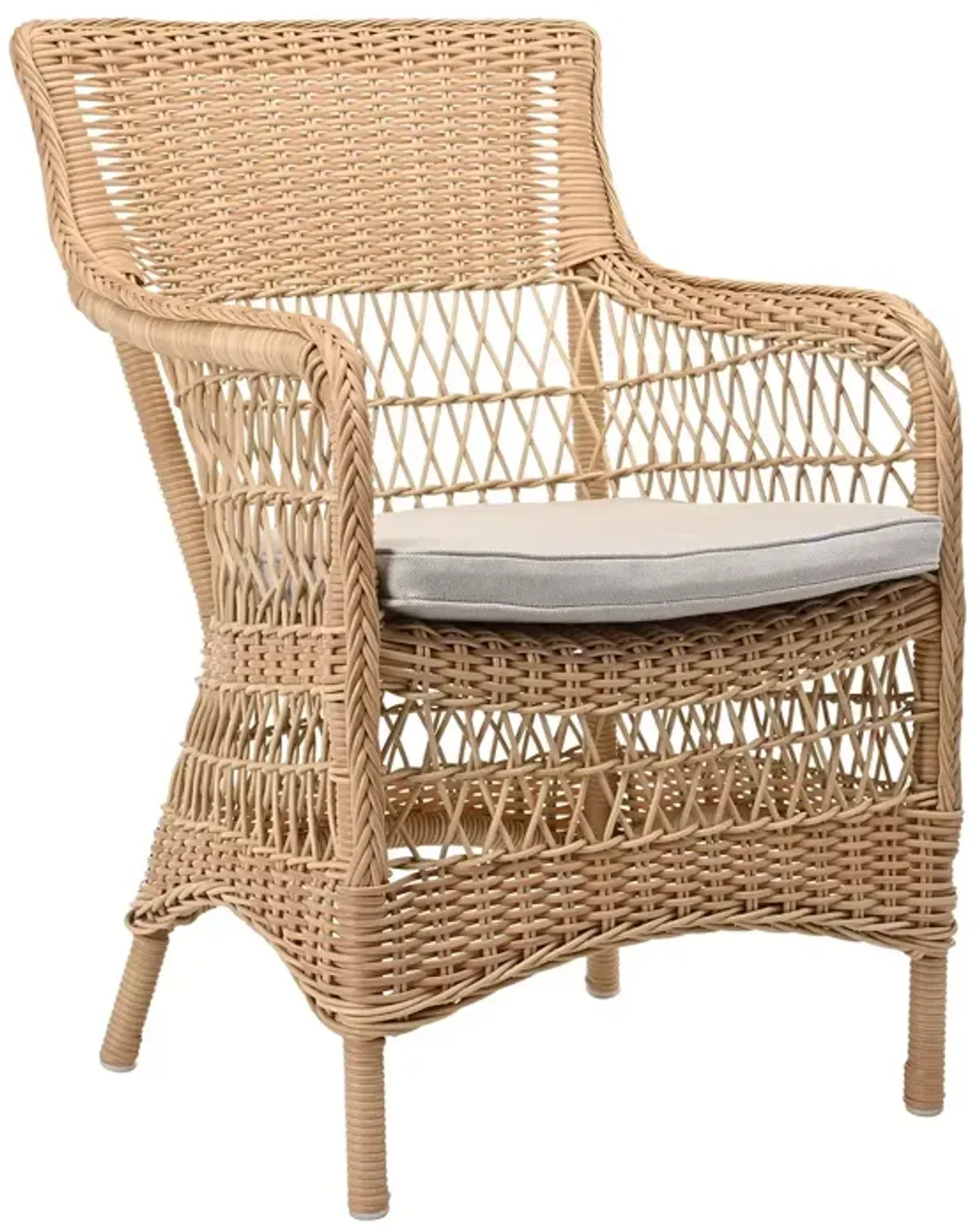 Sika Design Marie Natural Armchair with Seagull Cushion