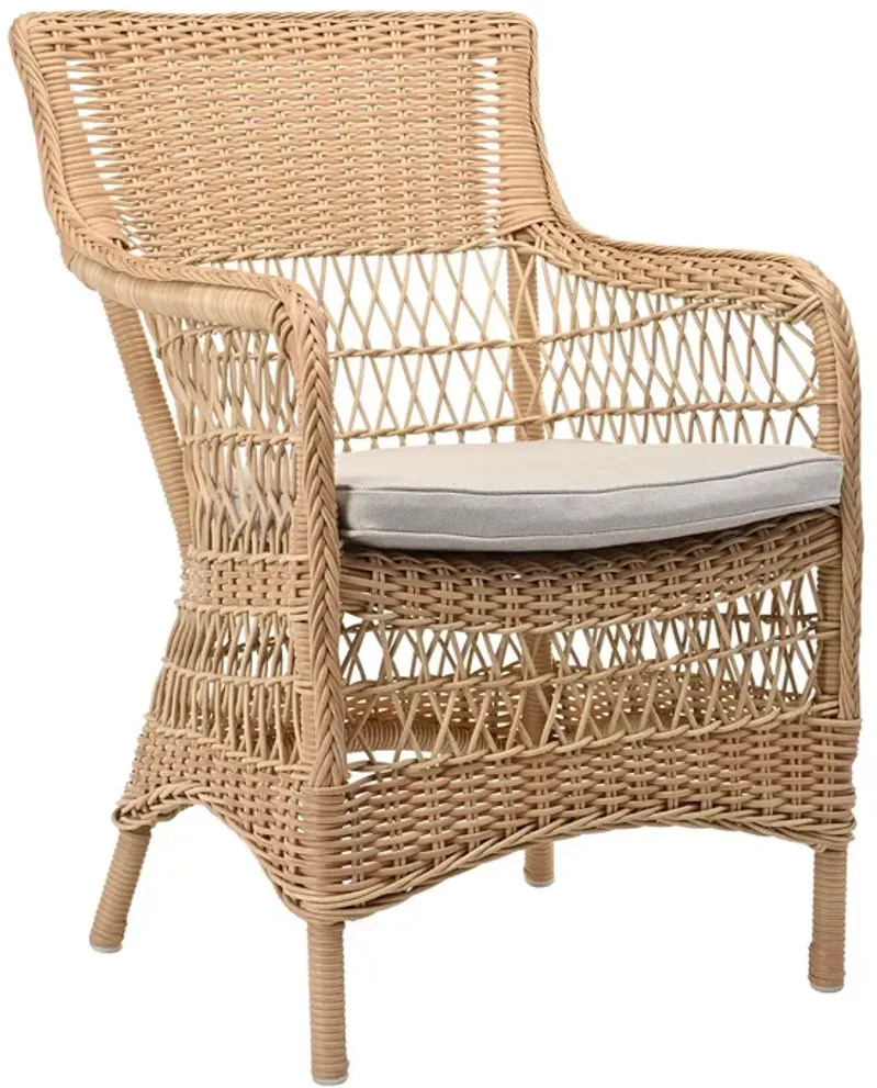 Sika Design Marie Natural Armchair with Seagull Cushion