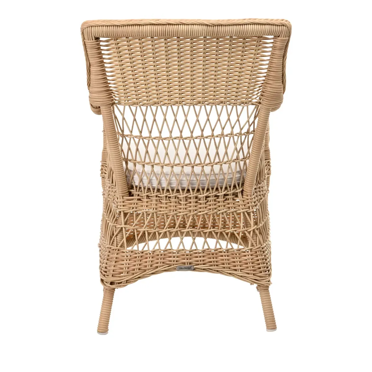 Sika Design Marie Natural Armchair with Snow White Cushion