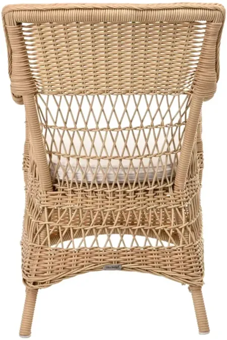 Sika Design Marie Natural Armchair with Snow White Cushion