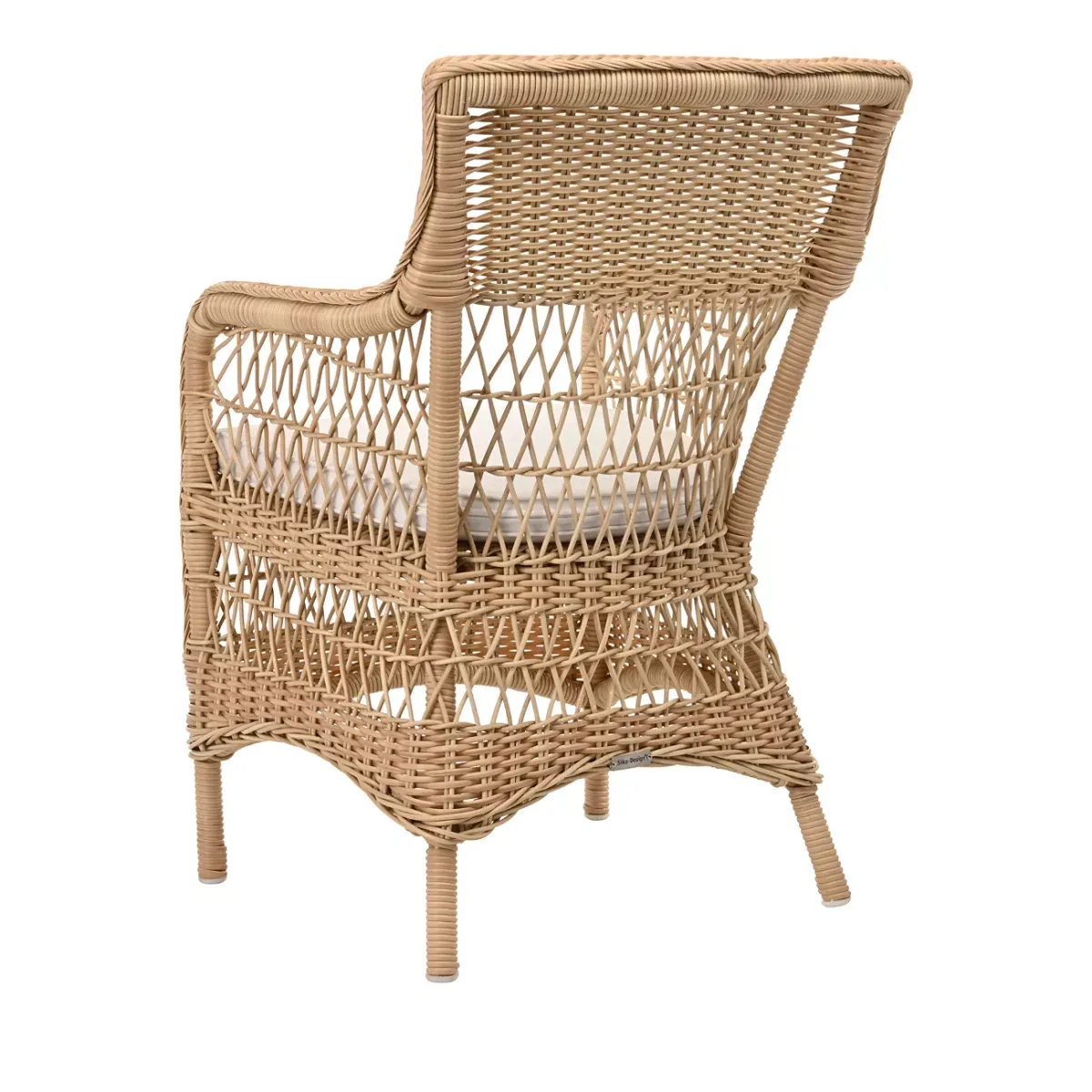 Sika Design Marie Natural Armchair with Snow White Cushion