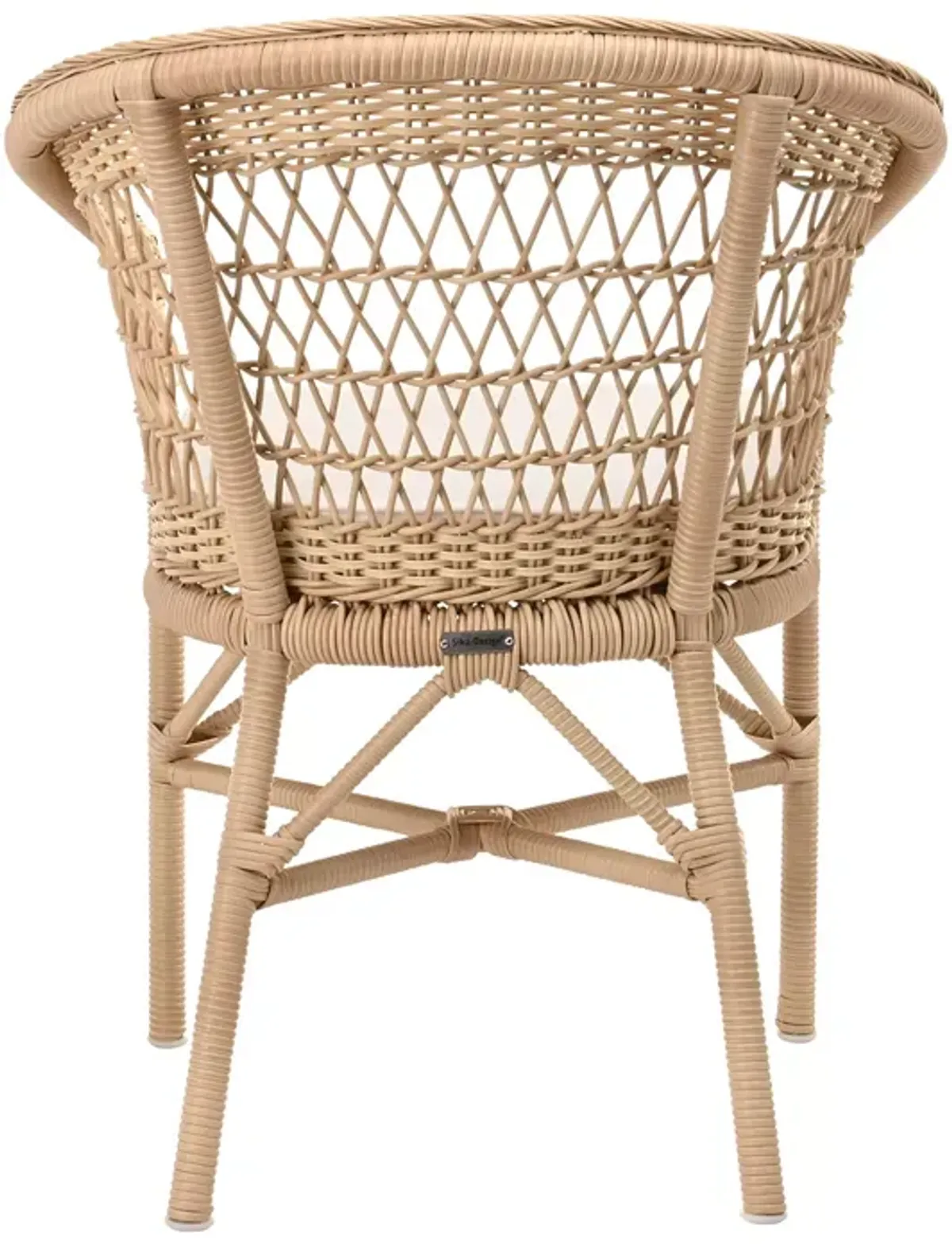 Sika Design Emma Natural Dining Chair with Snow White Cushion