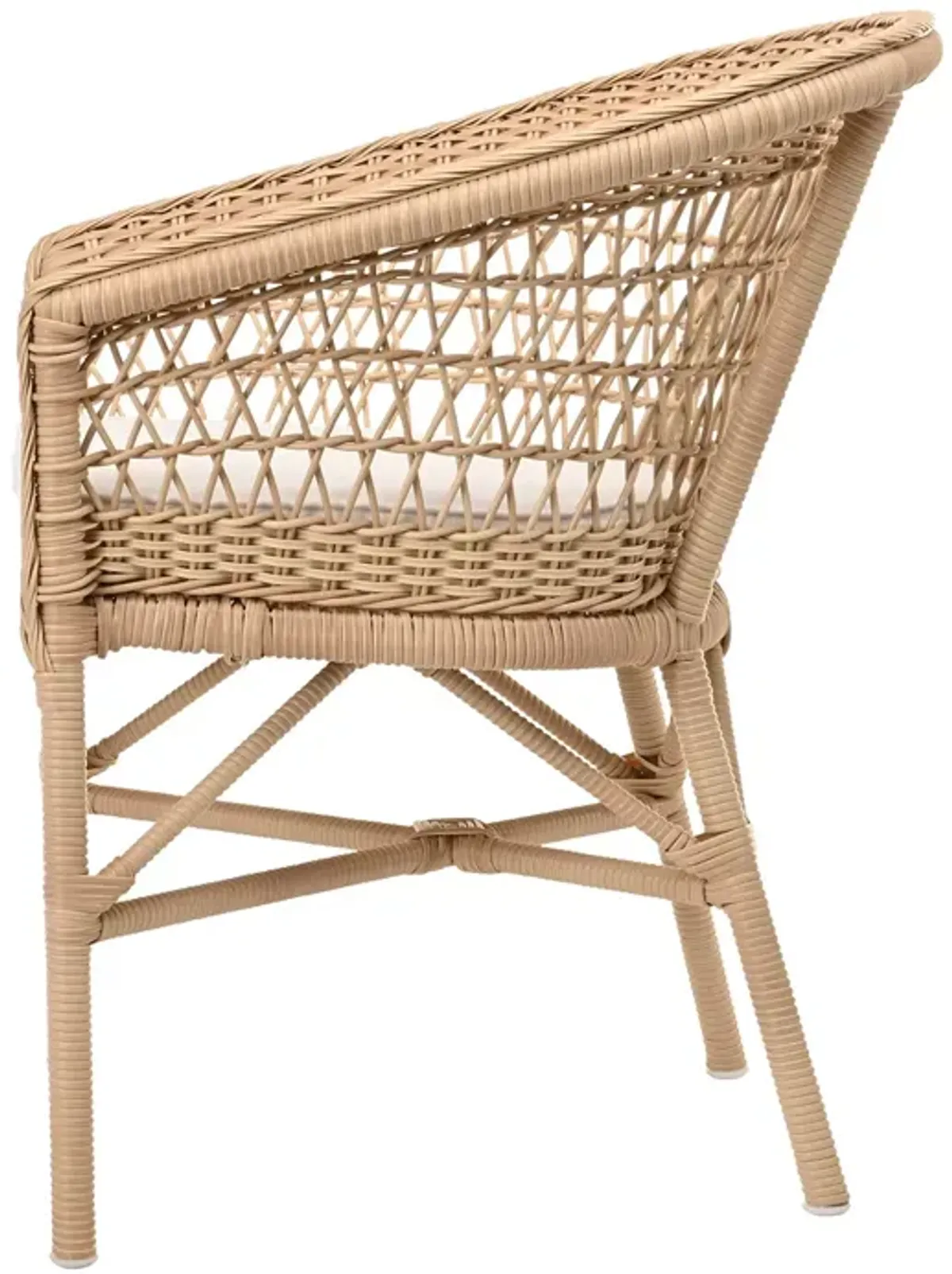 Sika Design Emma Natural Dining Chair with Snow White Cushion