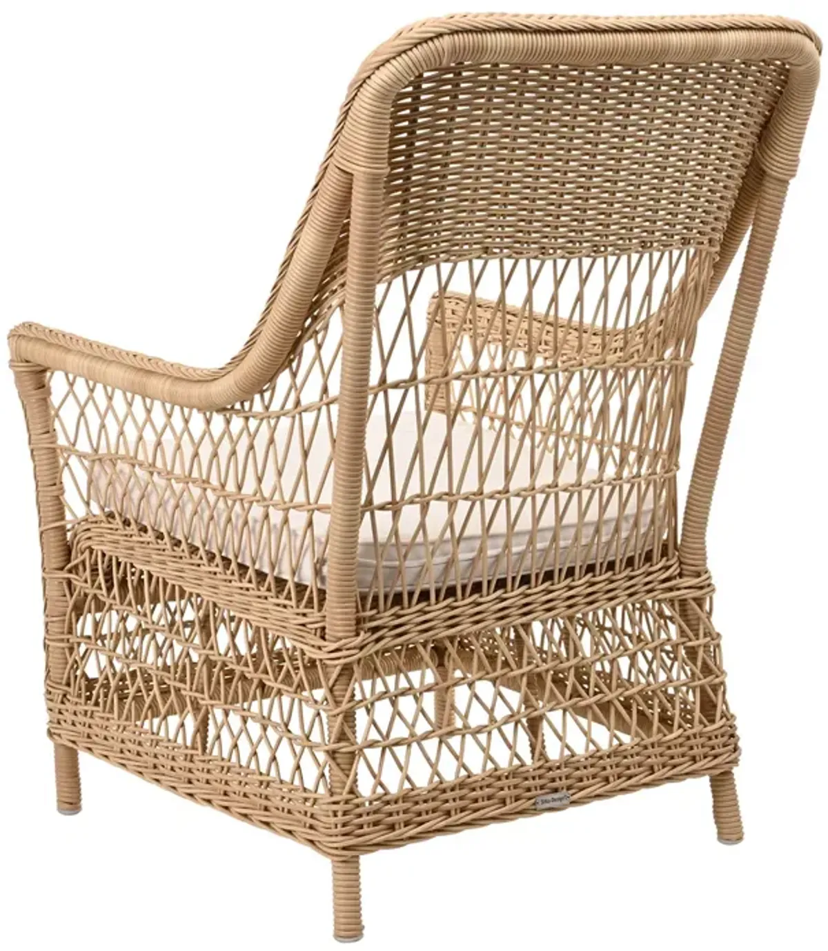 Sika Design Dawn Natural Chair with Snow White Cushion