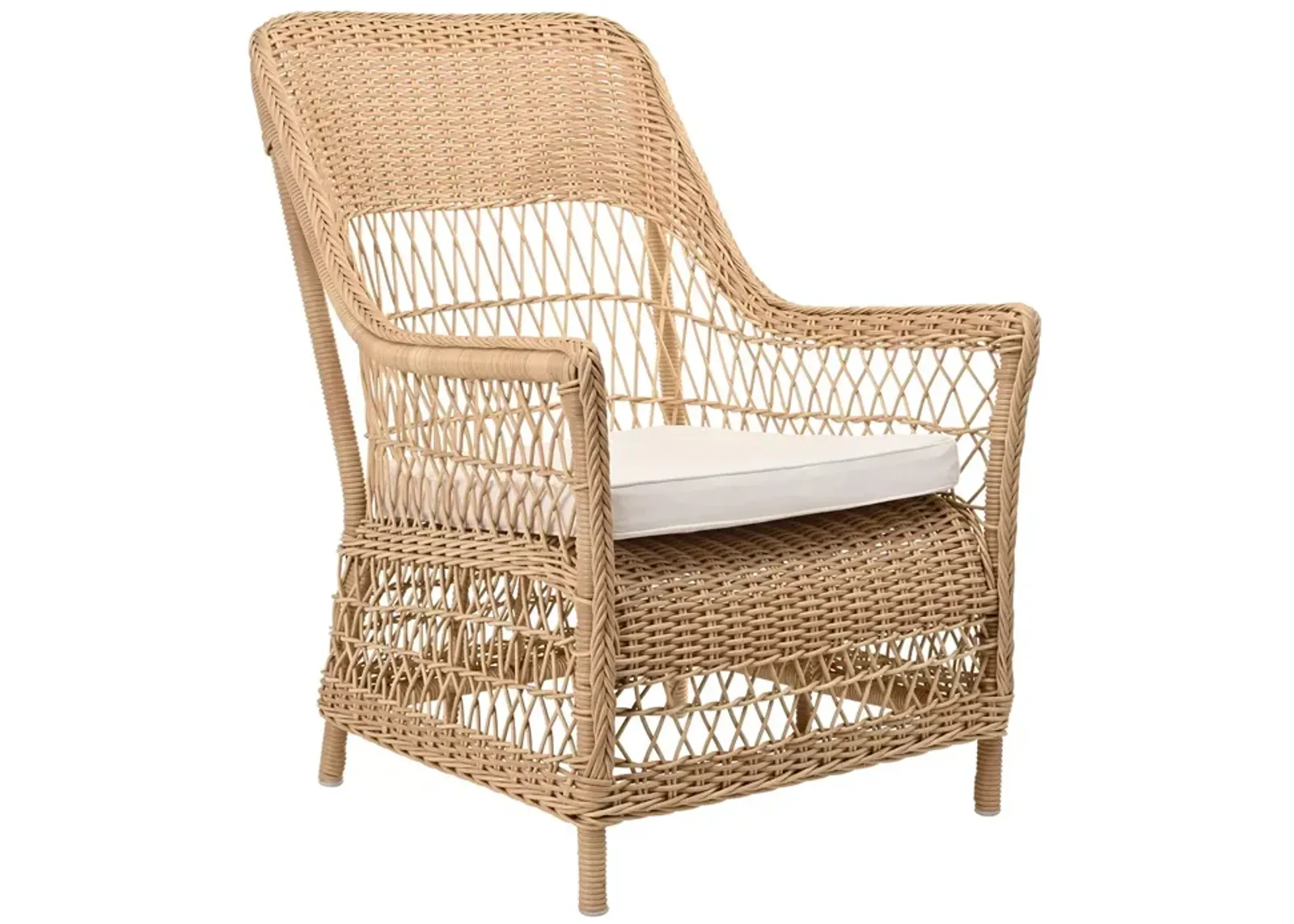 Sika Design Dawn Natural Chair with Canvas White Cushion