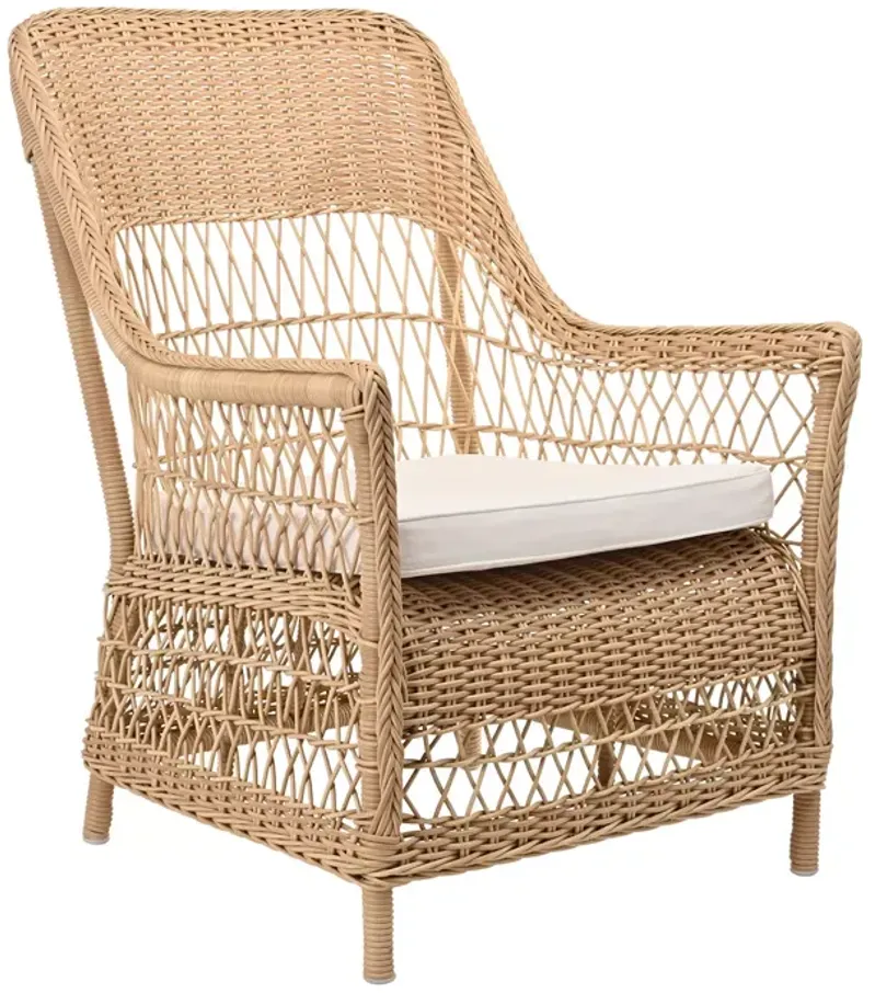 Sika Design Dawn Natural Chair with Canvas White Cushion