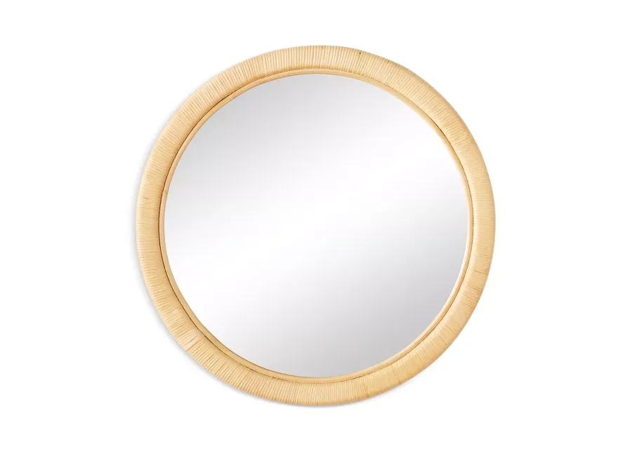 Woven Paloma Small Round Mirror