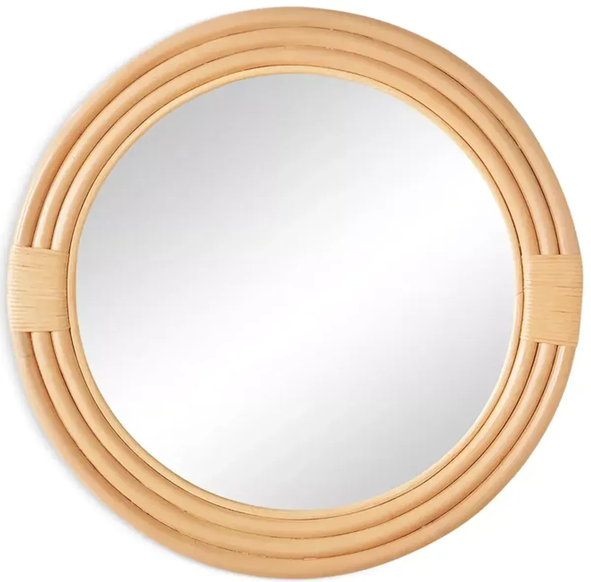 Woven Pelicano Small Round Mirror