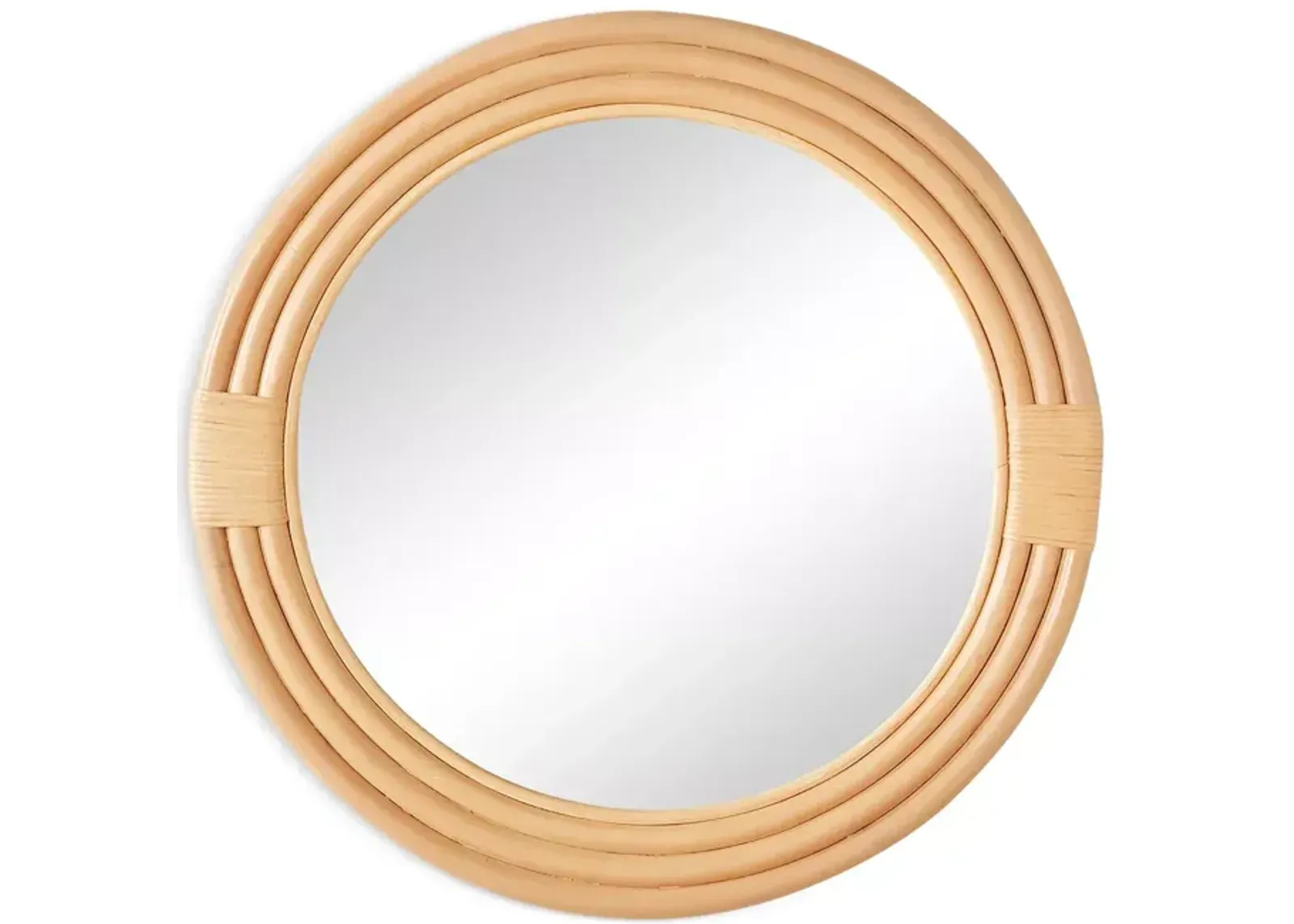 Woven Pelicano Small Round Mirror