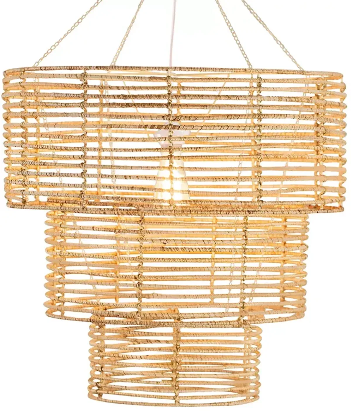 Woven 3 Tier Chandelier