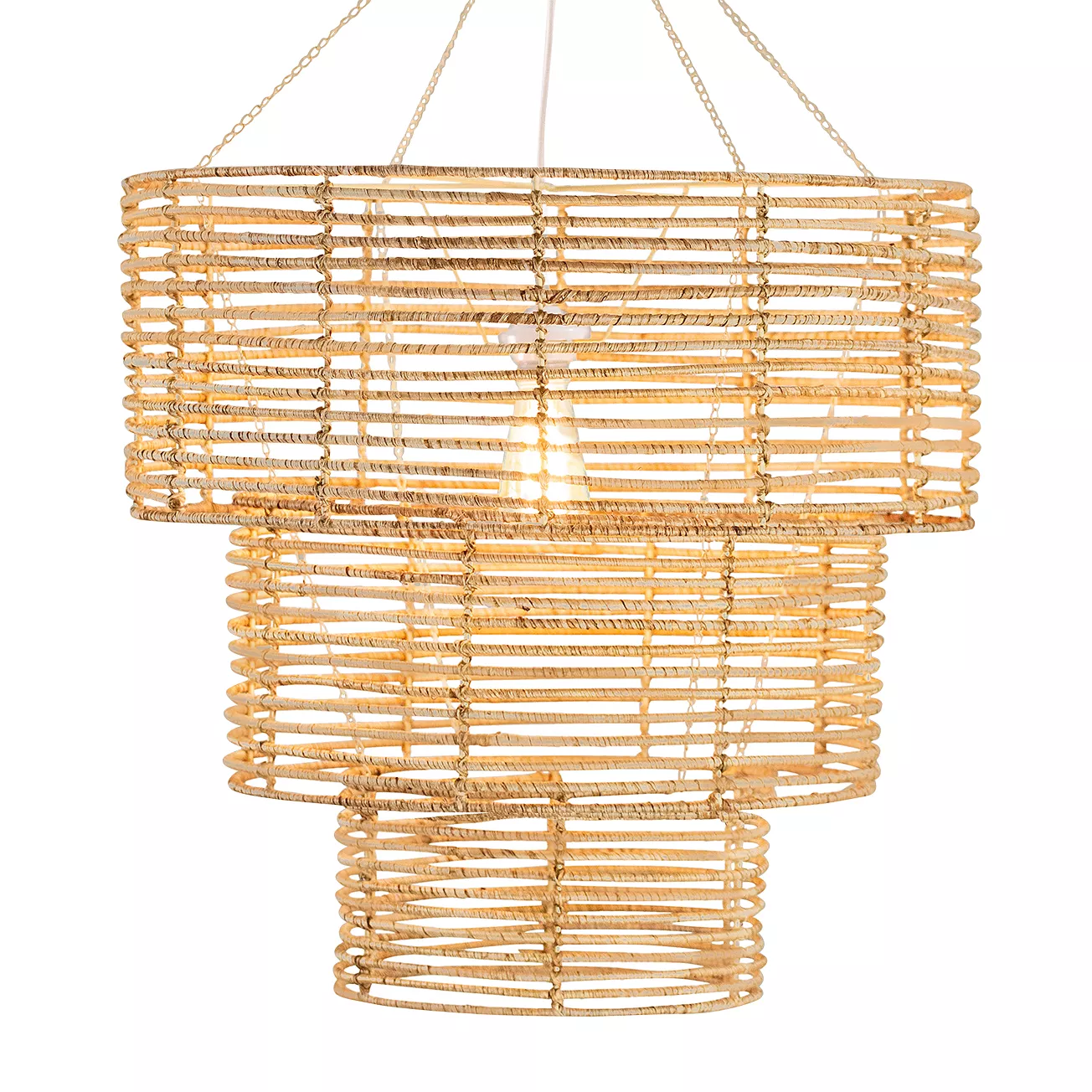 Woven 3 Tier Chandelier