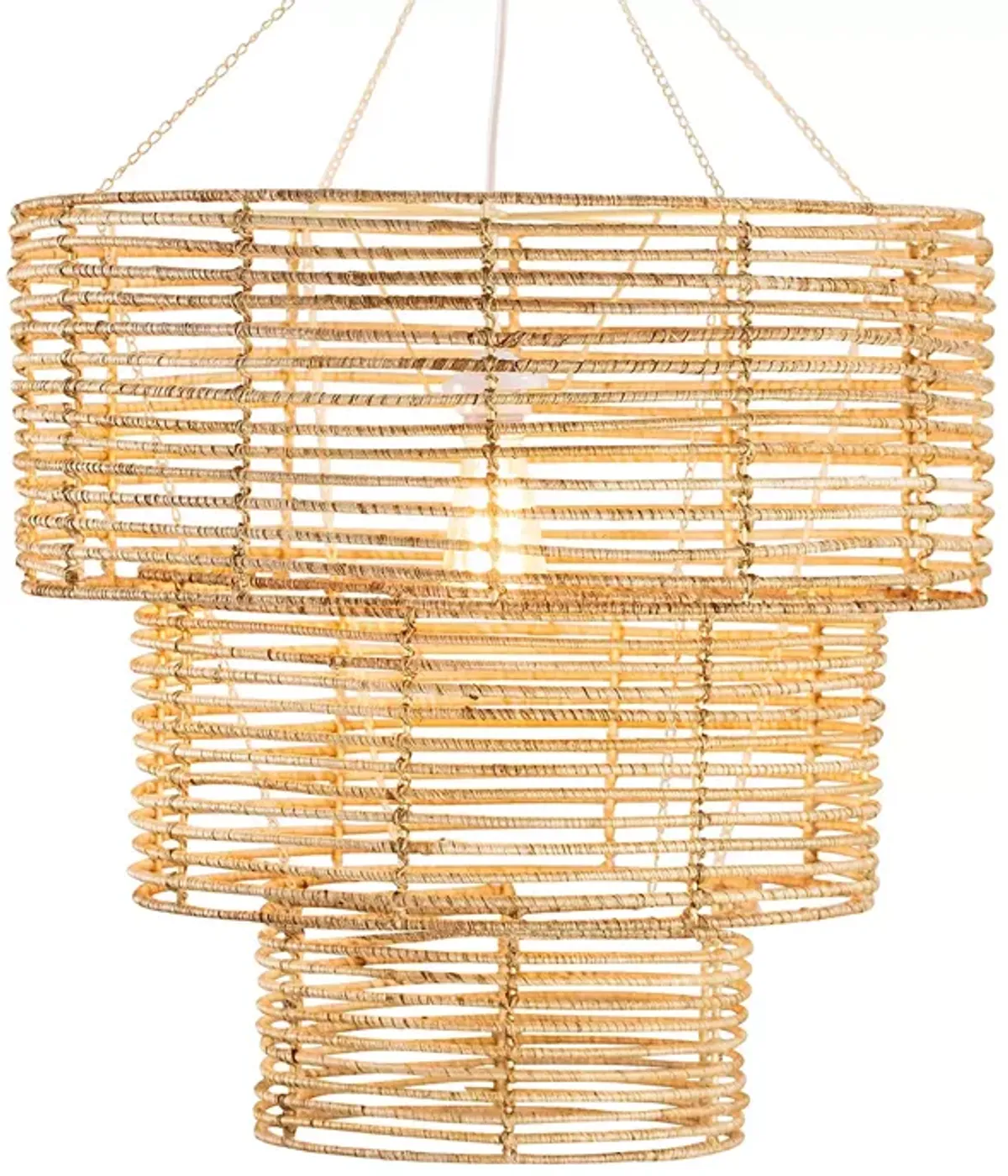 Woven 3 Tier Chandelier