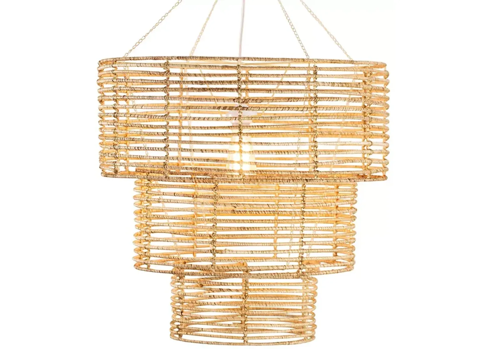 Woven 3 Tier Chandelier