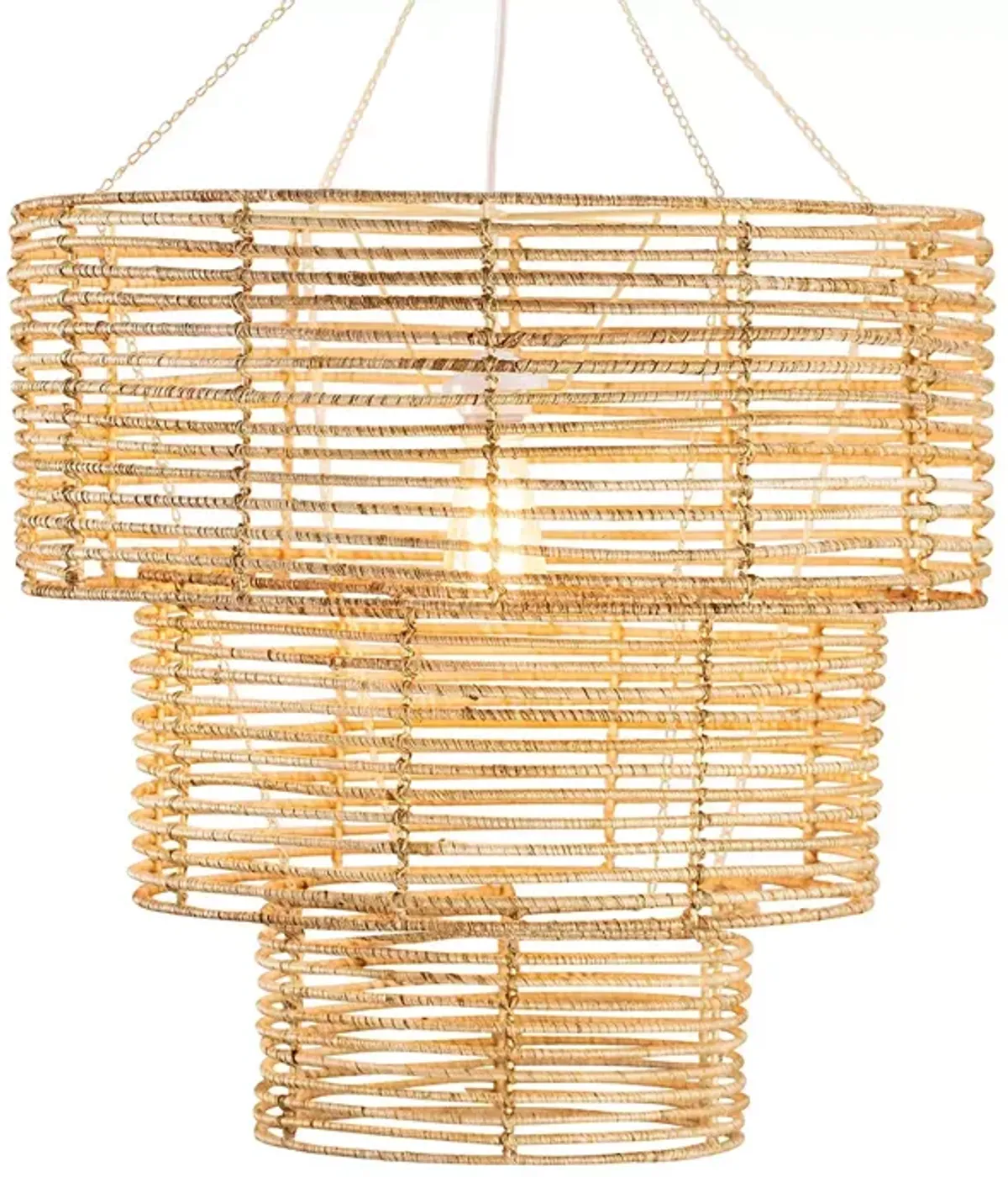 Woven 3 Tier Chandelier