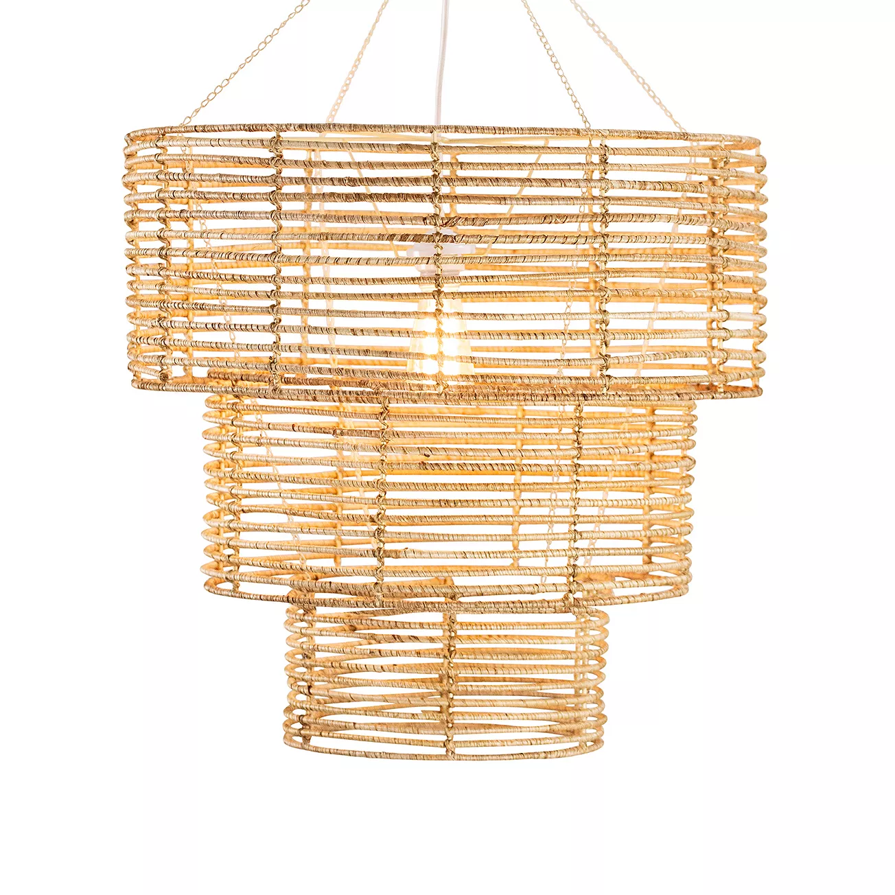 Woven 3 Tier Chandelier