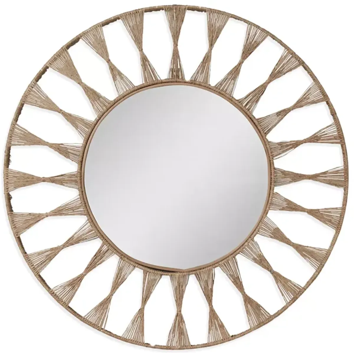 Woven Ojai Round Mirror