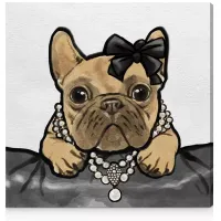 Oliver Gal Glam Frenchie Wall Art, 24" x 24"