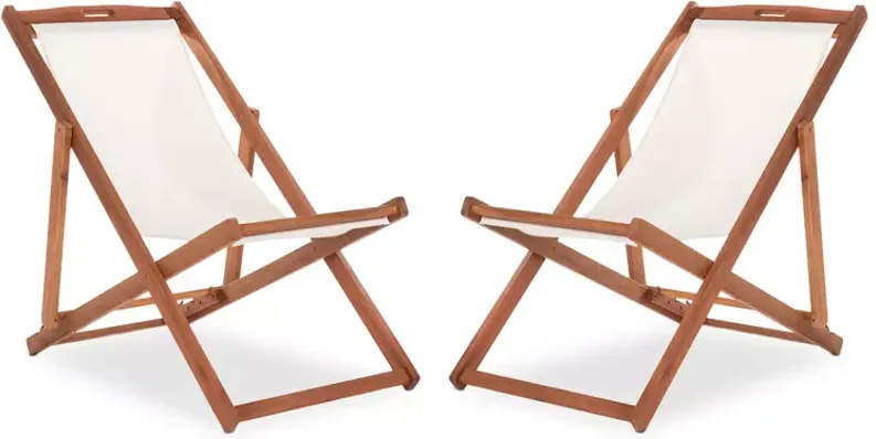 SAFAVIEH Loren Outdoor Sling Chair, Set of 2