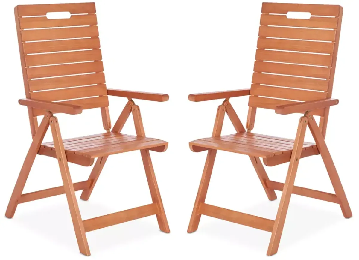 SAFAVIEH Rence Outdoor Folding Chair, Set of 2