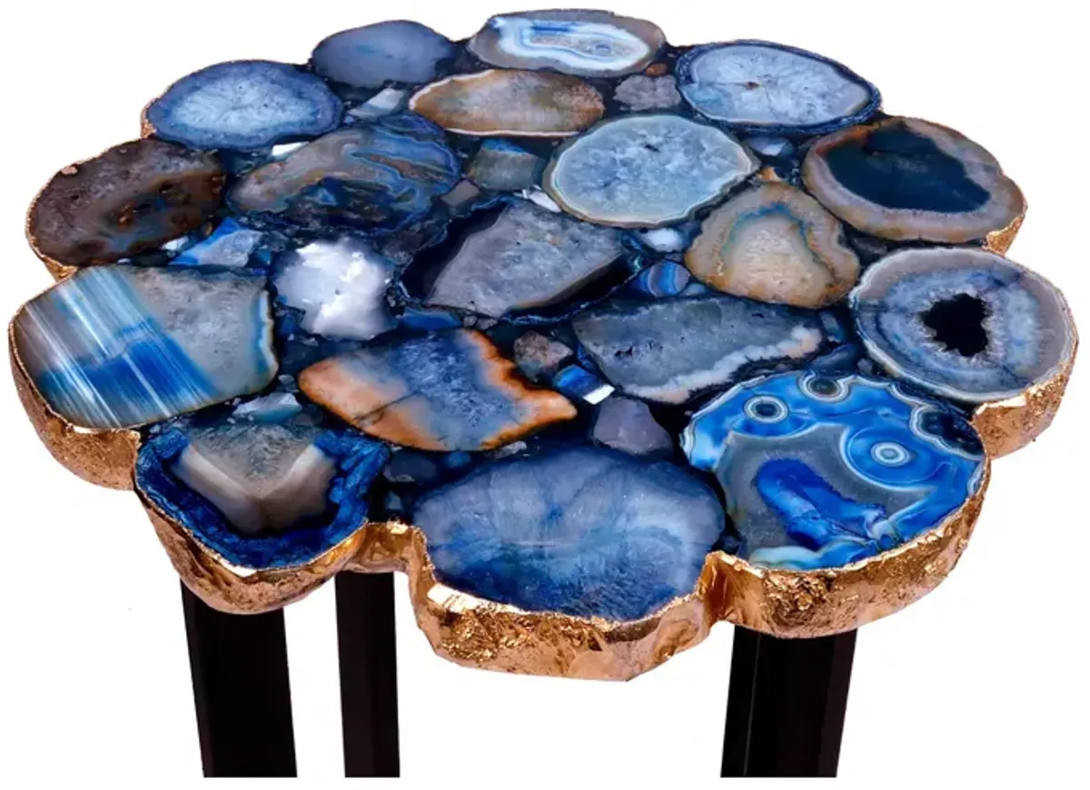 Azul Agate Accent Table