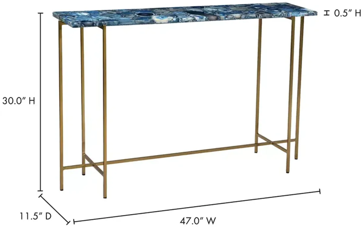 Blue Agate Console Table