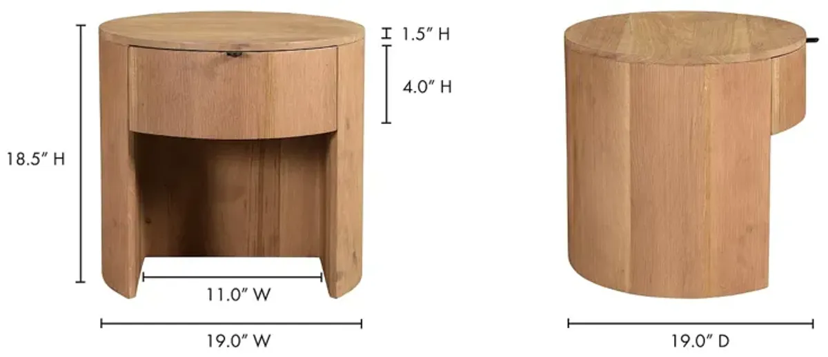 MOE'S HOME COLLECTION Theo One Drawer Nightstand