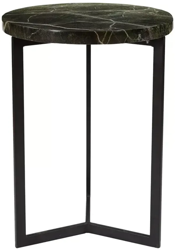 Sparrow & Wren Draven Marble Top Accent Table Forest