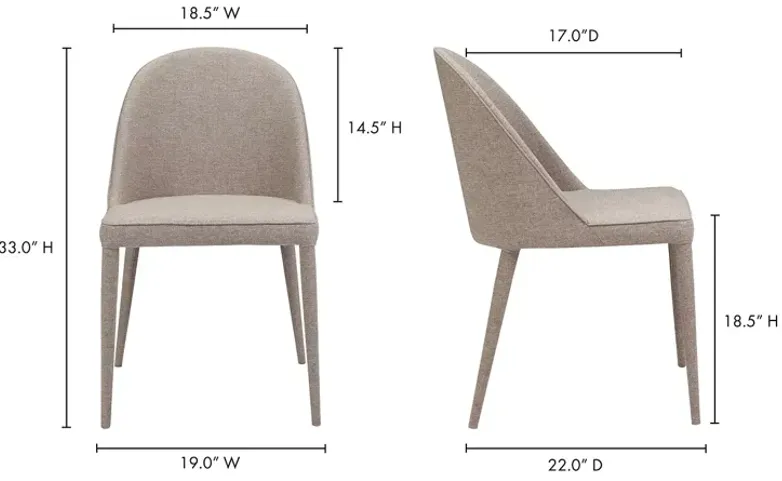 Burton Upholstered Dining Chair, Set of 2