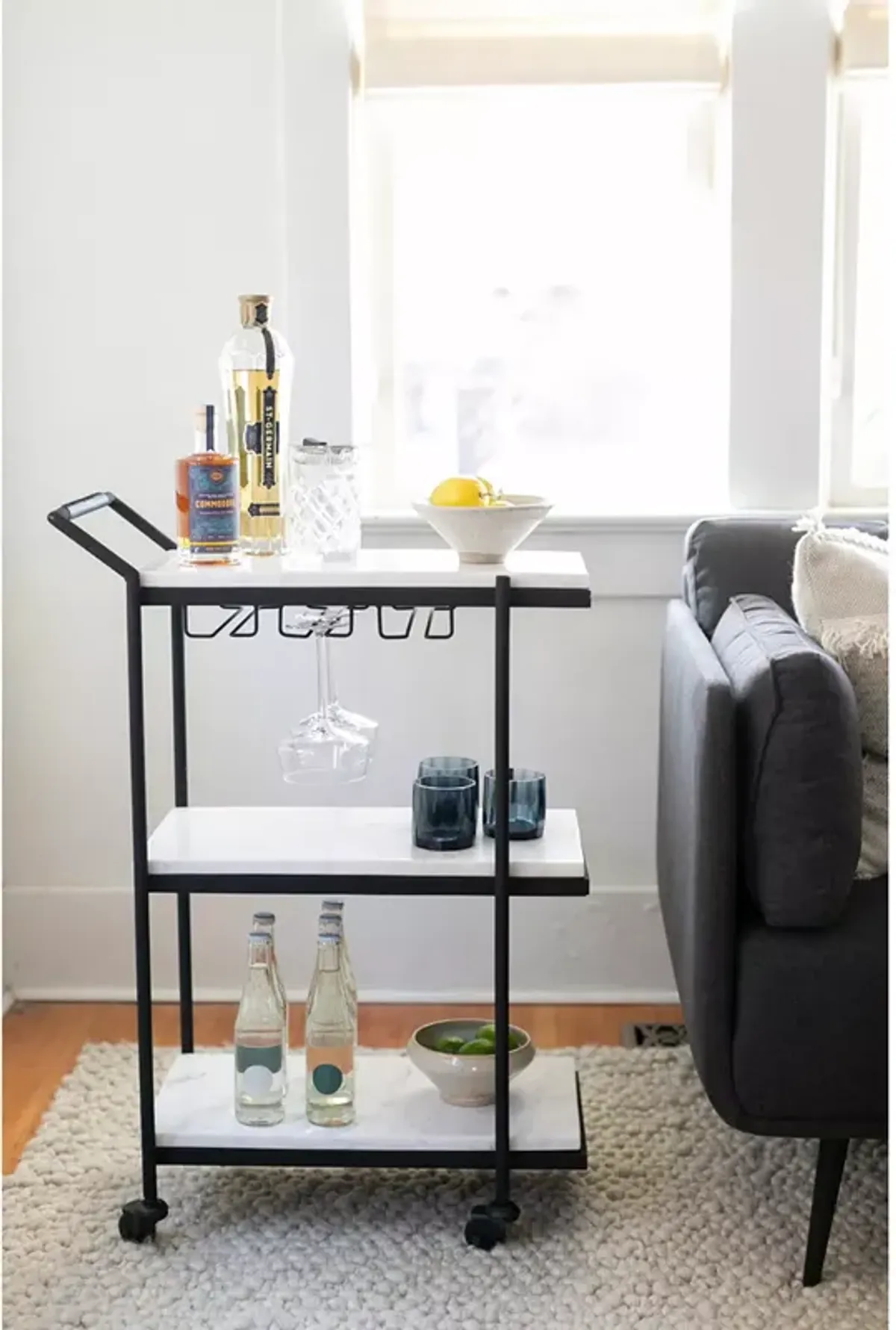 MOE'S HOME COLLECTION After Hours Bar Cart 