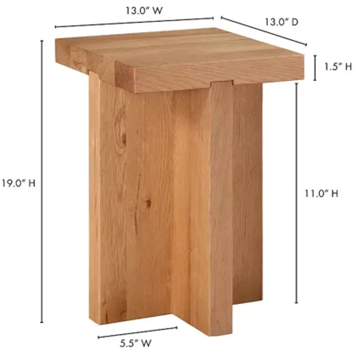 MOE'S HOME COLLECTION Folke Natural Side Table