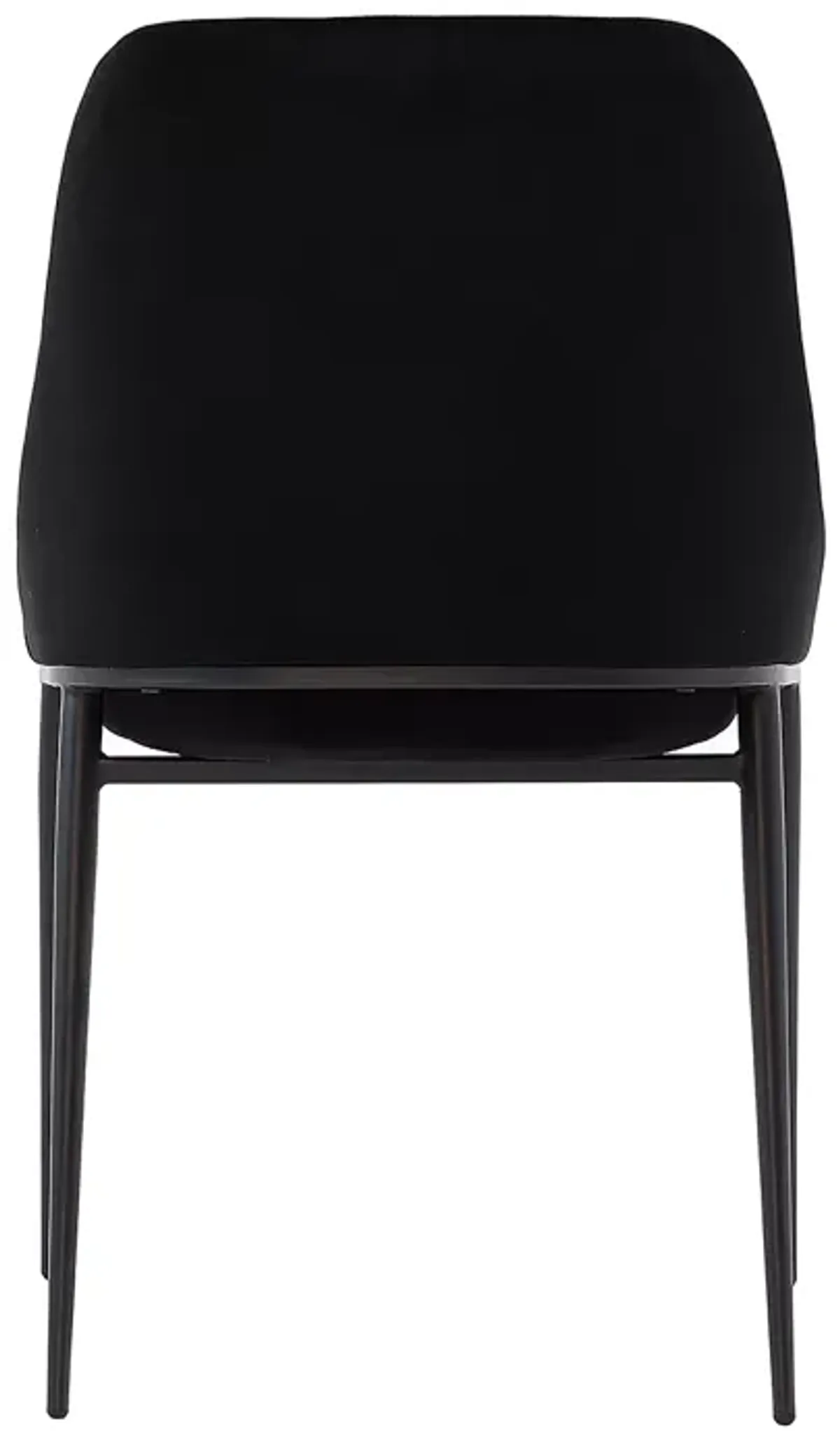 MOE'S HOME COLLECTION Dining Chair Shadowed Black Velvet, Set of 2