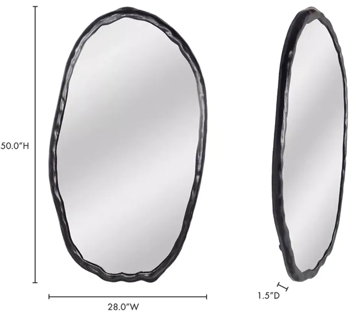 MOE'S HOME COLLECTION Foundry Oval Mirror 