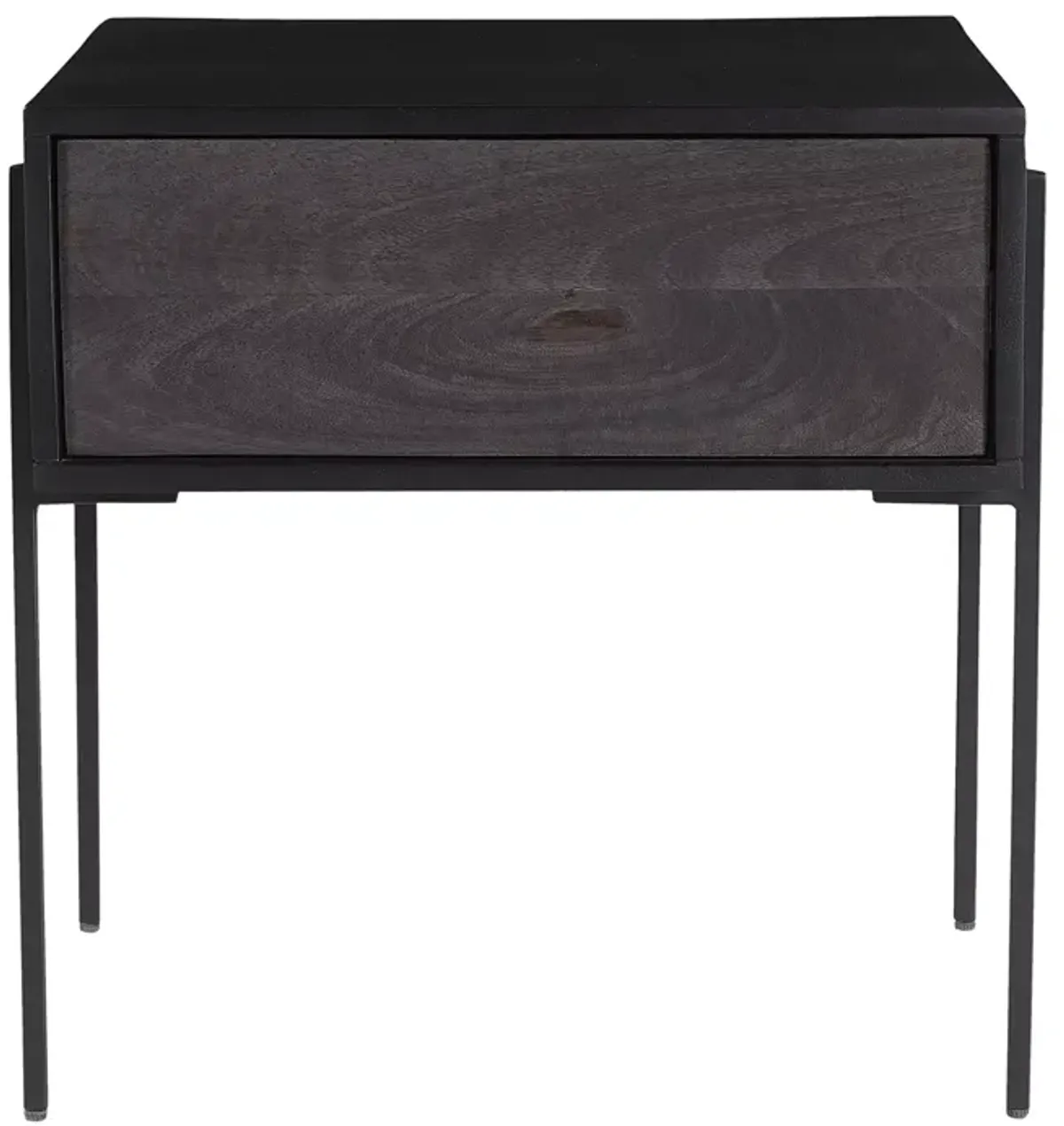 MOE'S HOME COLLECTION Tobin Side Table, Charcoal