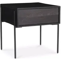 MOE'S HOME COLLECTION Tobin Side Table, Charcoal