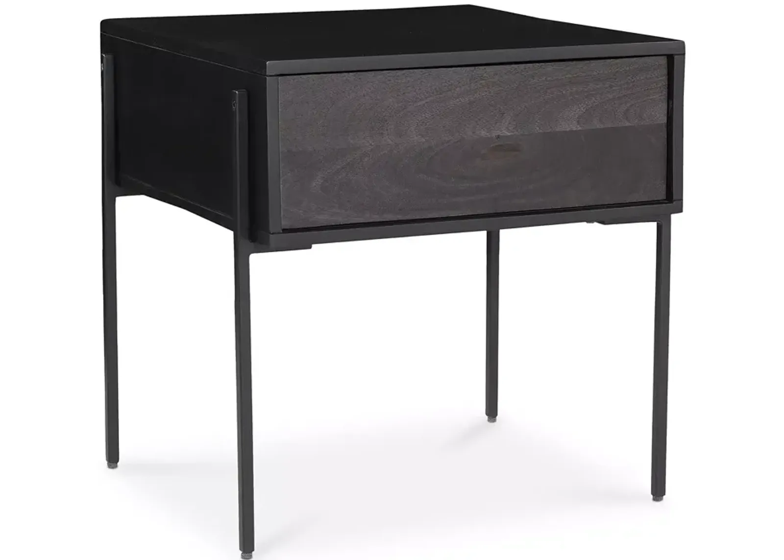 MOE'S HOME COLLECTION Tobin Side Table, Charcoal