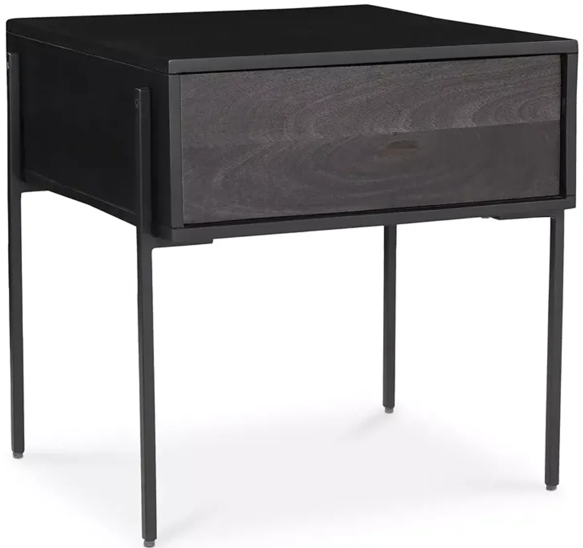 MOE'S HOME COLLECTION Tobin Side Table, Charcoal