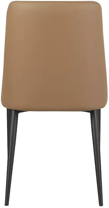 MOE'S HOME COLLECTION Lula Dining Chair Cool Tan, Set of 2