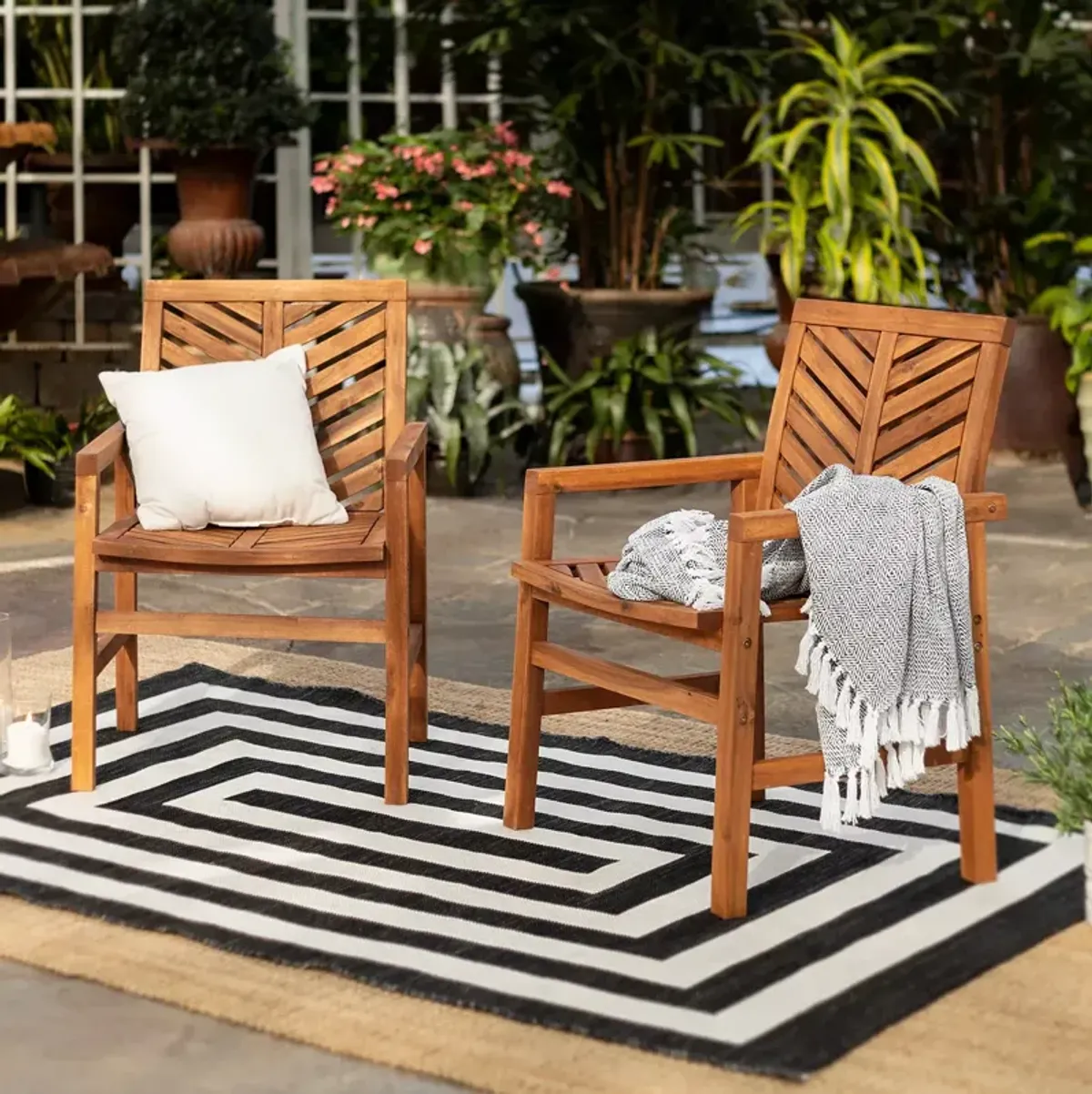 Sparrow & Wren Harbor Outdoor Patio Chairs, Set of 2