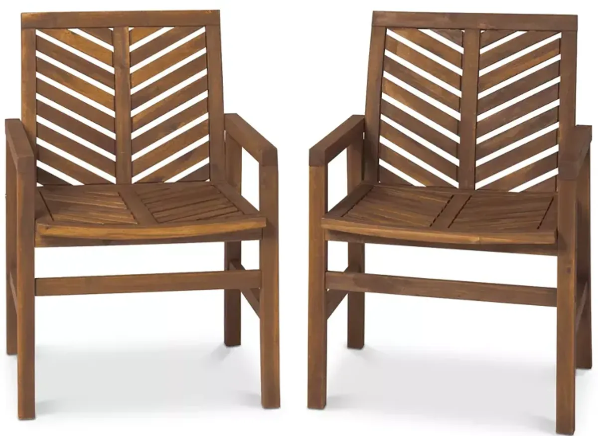 Sparrow & Wren Harbor Outdoor Patio Chairs, Set of 2