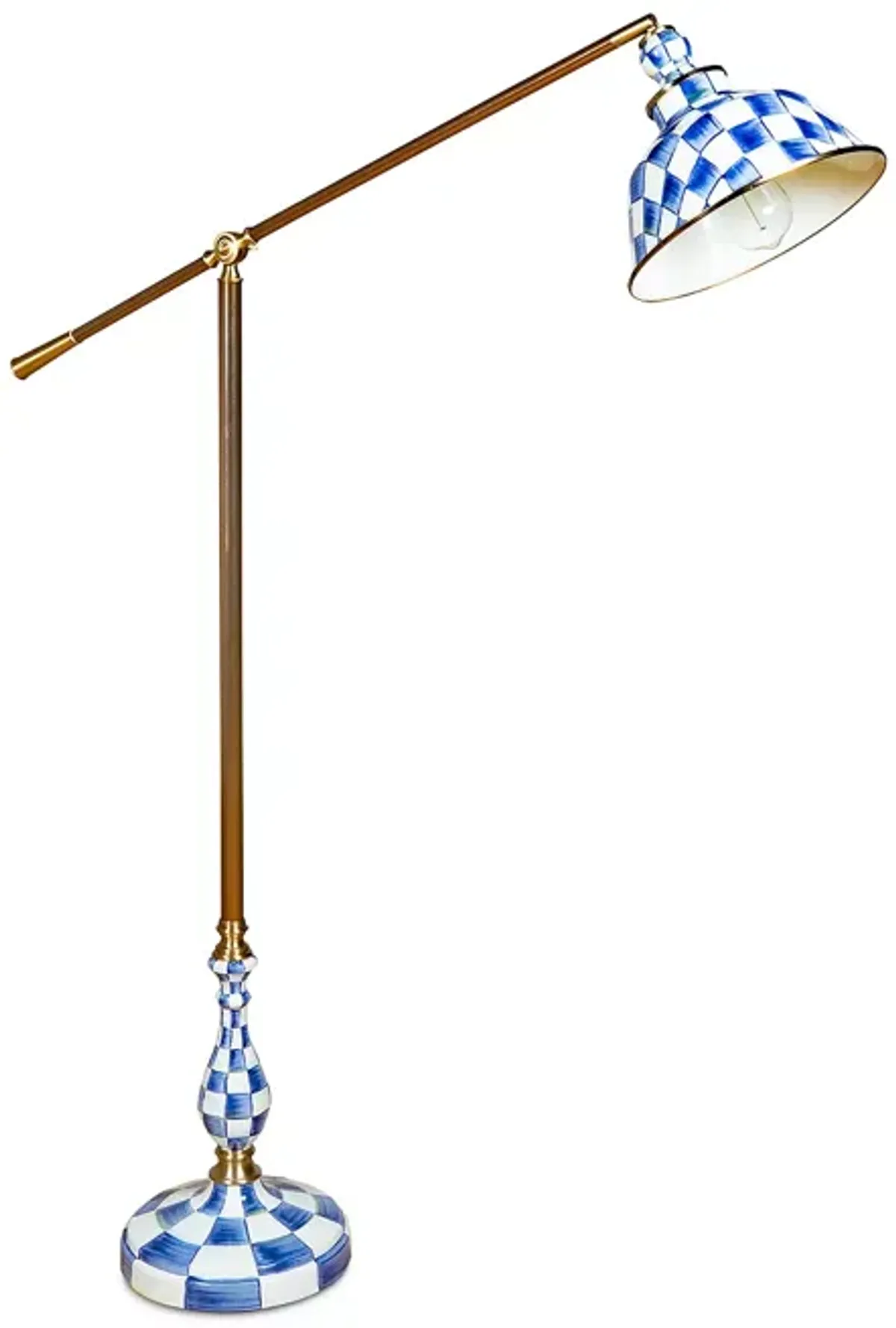 Mackenzie-Childs Royal Check Reading Floor Lamp