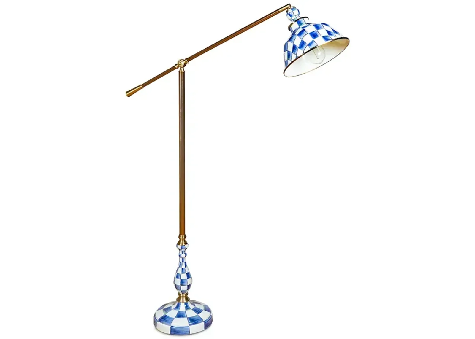 Mackenzie-Childs Royal Check Reading Floor Lamp