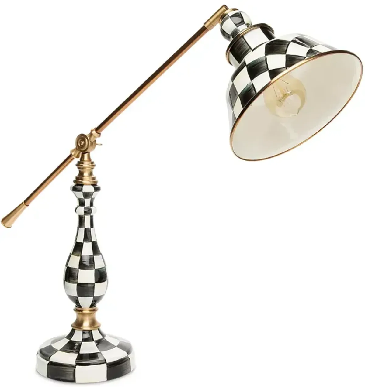 Mackenzie-Childs Courtly Check Reading Table Lamp